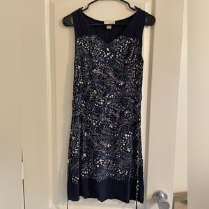 Ann Taylor LOFT floral flowy knee length dress